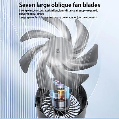 Rechargeable Desktop Fan 3000mAh – Quiet Whirlwind Cooling